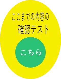 ここまでの内容の　　確認テスト