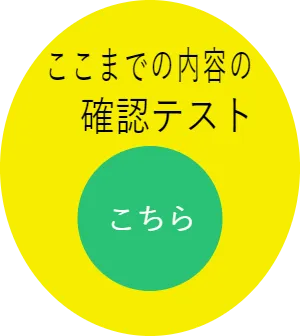 ここまでの内容の　　確認テスト